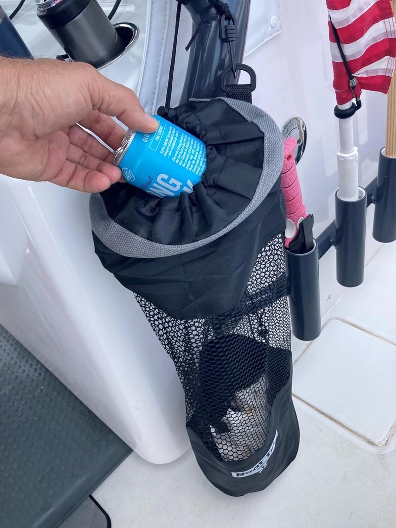 BOAT TRIX.com Boat Trash Bag Can Reuseable Washable Mesh and Nylon/Polyester by Boat Trix Multiple Sizes and Models (Slim Line, Large) - Image 2