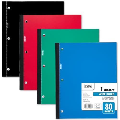 Mead Single Subject Wireless Notebook, Wide Ruled (05222) - Pack of 1 - Image 5
