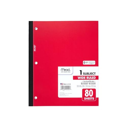 Mead Single Subject Wireless Notebook, Wide Ruled (05222) - Pack of 1 - Image 2