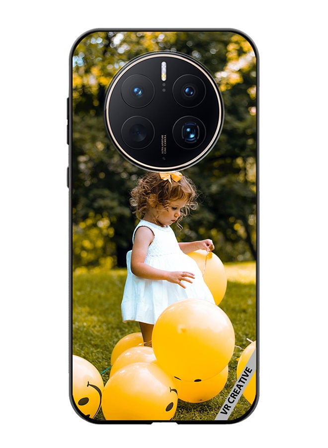 VR CREATIVE Protective Case Cover For Huawei Mate 50 Pro Happy Hapie Smiley Design Multicolour - Image 1