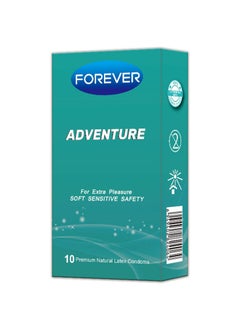 10-Piece Adventure Premium Natural Latex Condoms