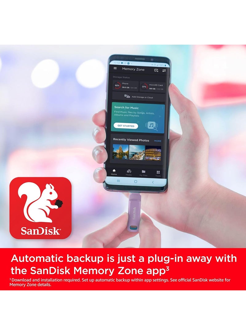 sandisk 256GB Ultra Dual Drive Go USB and USBC - SANDISK - SDDDC3-256G-G46L - Image 4