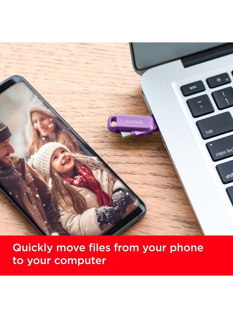sandisk 256GB Ultra Dual Drive Go USB and USBC - SANDISK - SDDDC3-256G-G46L - Image 5