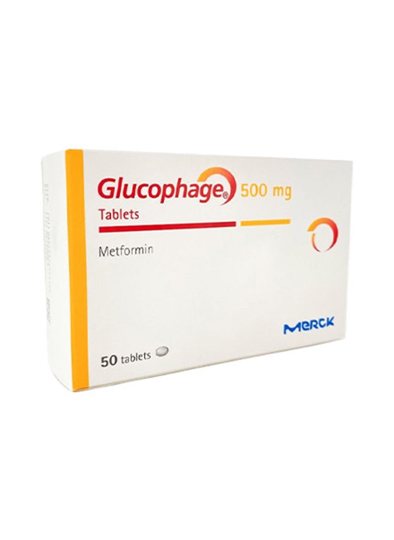 Merck - جلوكوفاج 500 مجم 50 قرص - Image 1
