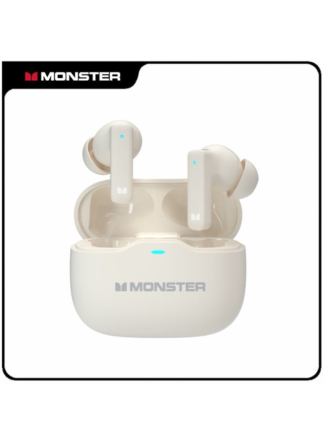 MONSTER  Wireless Earbuds, Bluetooth 5.4 Sports Headphones, Deep Bass Stereo, ENC Noise Cancelling Mic, 100H Playtime,  IPX7 Waterproof  for Workout/Relax/Work - Image 1
