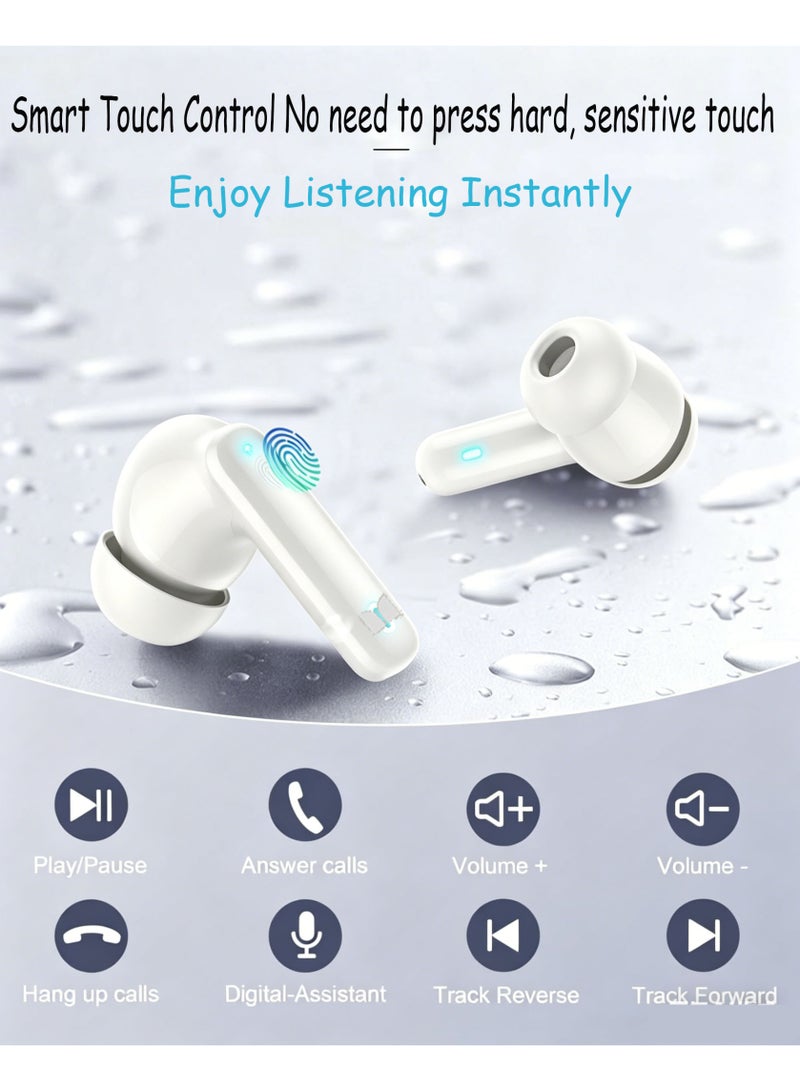 MONSTER  Wireless Earbuds, Bluetooth 5.4 Sports Headphones, Deep Bass Stereo, ENC Noise Cancelling Mic, 100H Playtime,  IPX7 Waterproof  for Workout/Relax/Work - Image 3