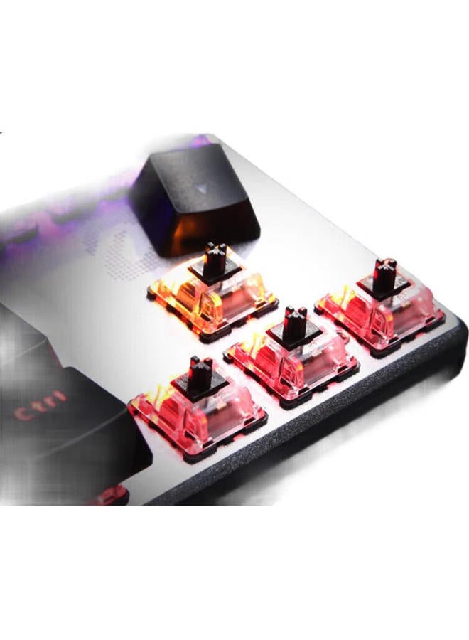 Daryo Dareu Ek815 Mechanical Alloy Edition Keyboard, Wired E-Sports Gaming Keyboard, 87 Keys Multi-Key Anti-Ghosting, Laptop Keyboard, Mixed Light Black And Black Switch - Image 3