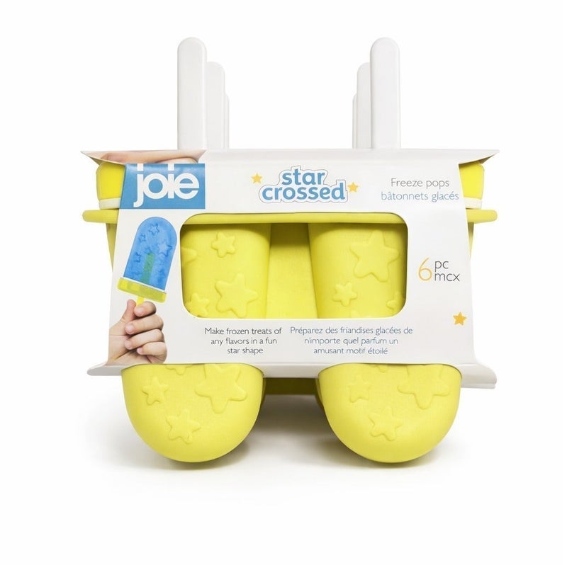 Joie Star Crossed Freeze Pops Mold 6 Piece Popsicle Maker Ice Cream Mold Reusable BPA-Free Ice Pop Maker with Sticks for Kids Frozen Treats DIY Dessert Maker - Image 3