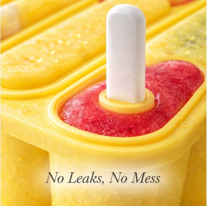 Joie Star Crossed Freeze Pops Mold 6 Piece Popsicle Maker Ice Cream Mold Reusable BPA-Free Ice Pop Maker with Sticks for Kids Frozen Treats DIY Dessert Maker - Image 4