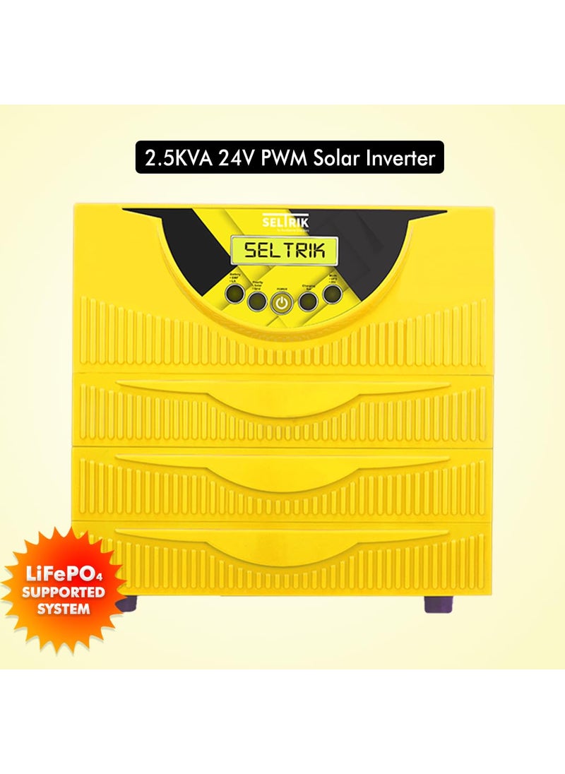 Seltrik 25KVA 24V PWM Solar Inverter with LiFePO4 Compatible Digital Display for Your Home and Business use