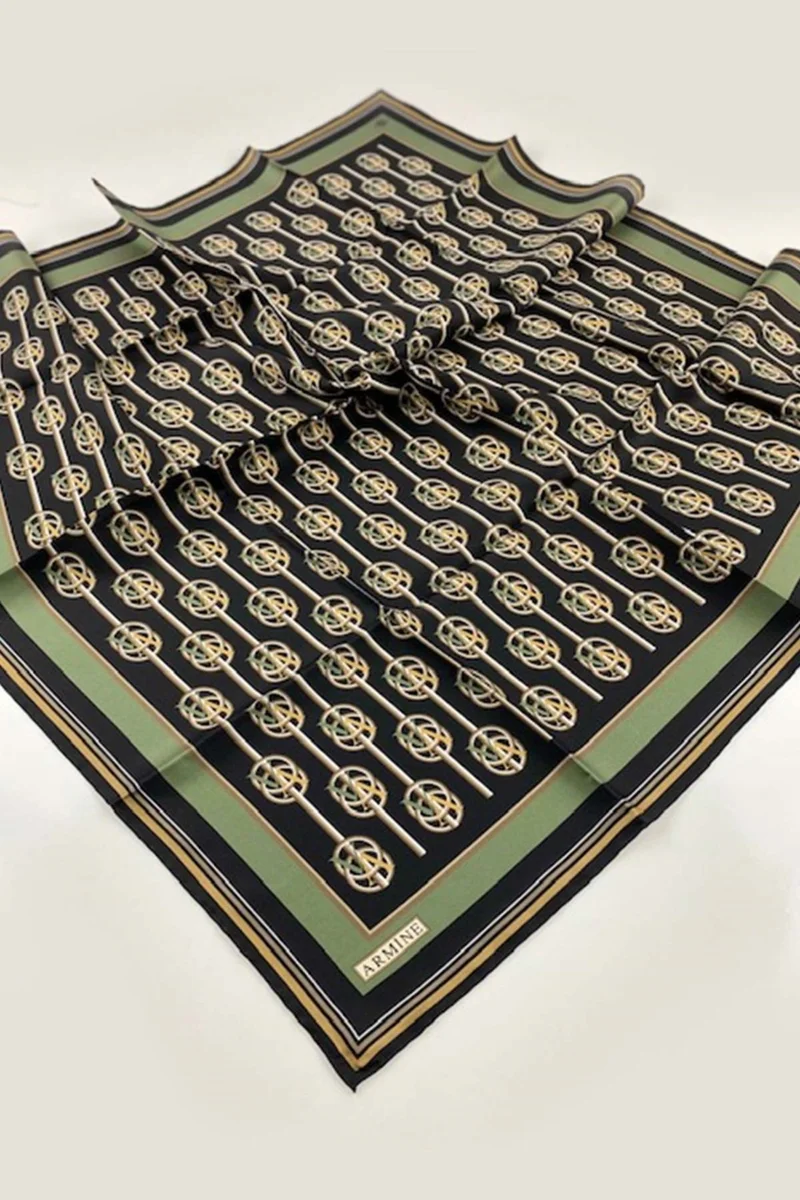ARMINE 2022/23 Autumn Winter Series Silk Twill Scarf 8822D-35
