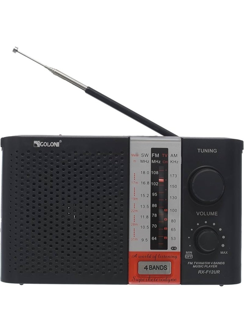 جولون راديو كلاسيكي f12 -مدخل يو اس بي- مدخل سي دي كارت- بطارية قابلة للشحن - Image 4