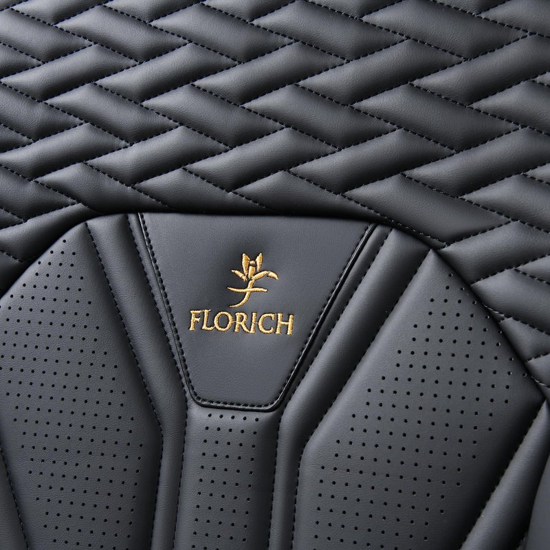FLORICH Seat Covers for Cars, Waterproof Seat Covers, Leather Car Seat Covers 2 Pack, Universal Seat Cushion Protector for Most Cars Trucks SUV-Black&Red Line - Image 4