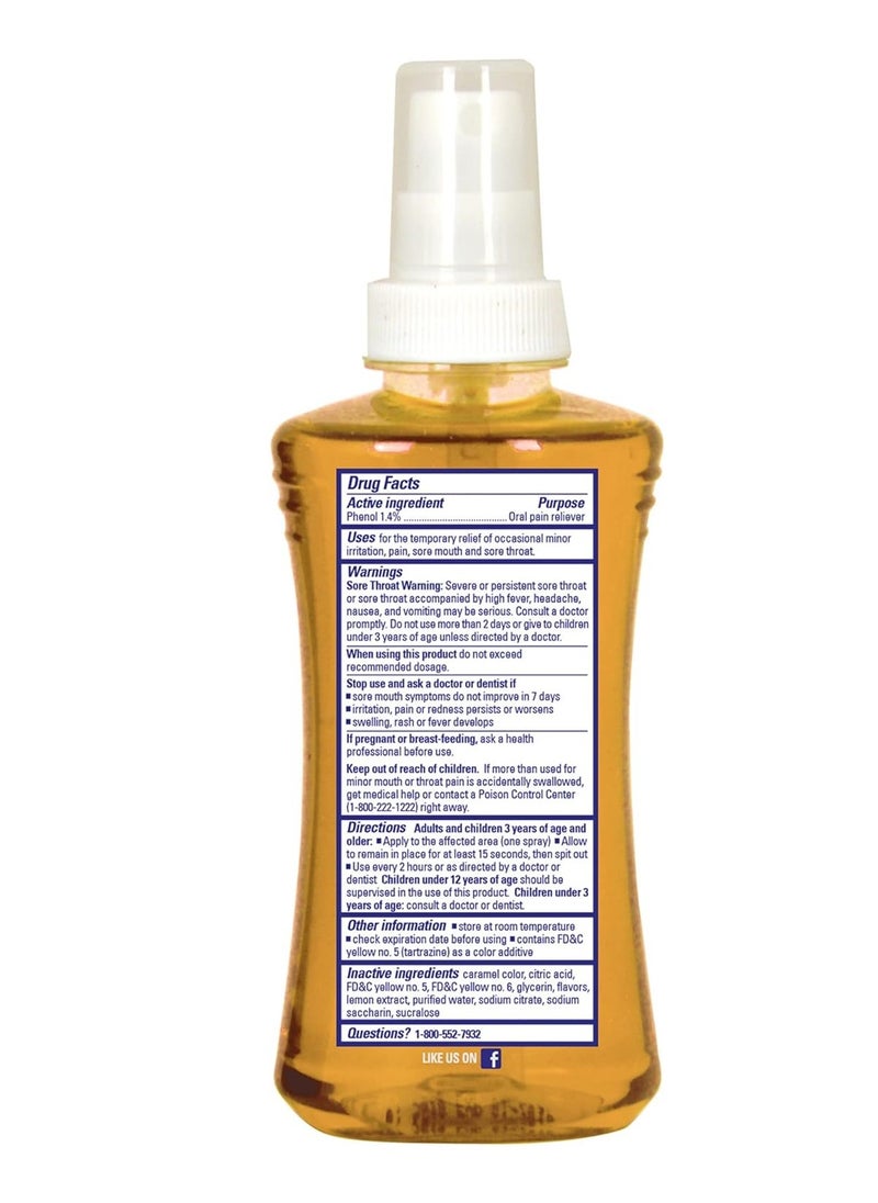 Chloraseptic Sore Throat Spray Honey Lemon 6 Fl Oz.  - Image 2