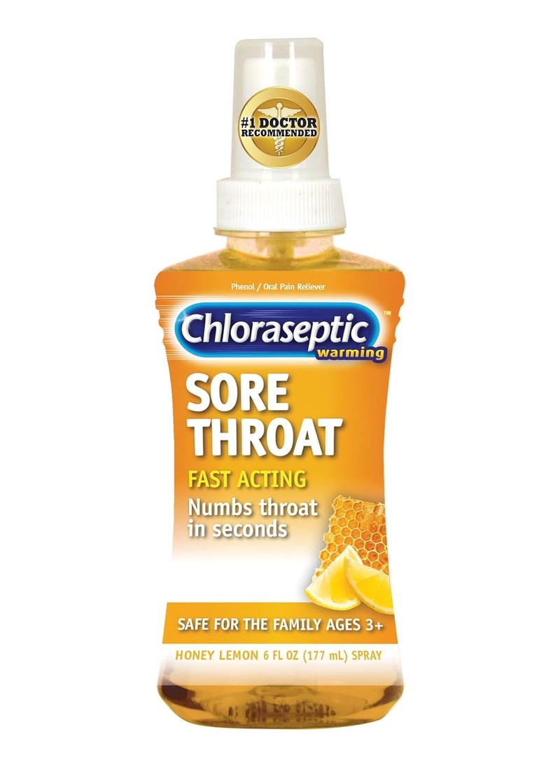 Chloraseptic Sore Throat Spray Honey Lemon 6 Fl Oz.  - Image 1