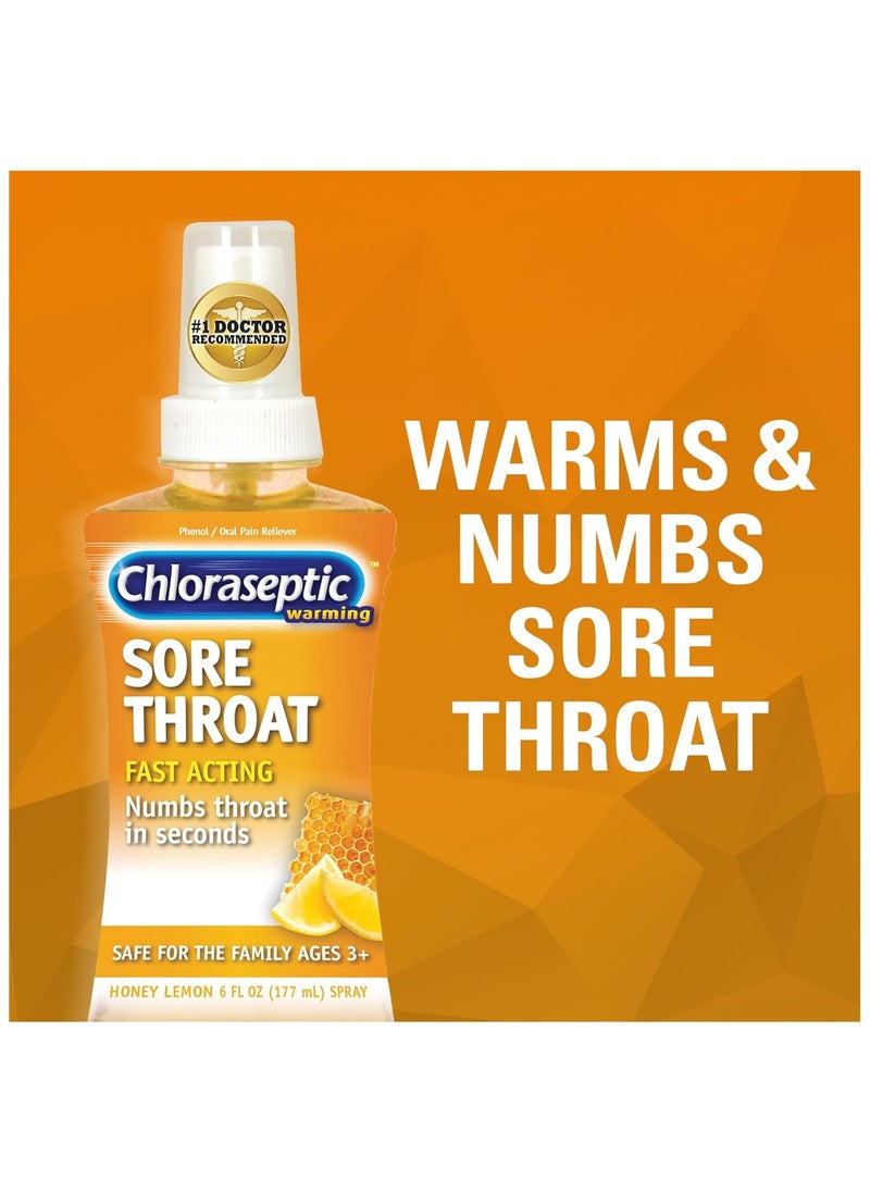 Chloraseptic Sore Throat Spray Honey Lemon 6 Fl Oz.  - Image 3