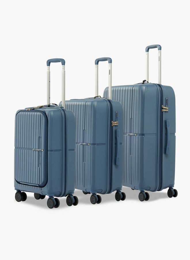 Wave Solid Hardcase Trolley Bag with Retractable Handle - Set of 3 - Image 1