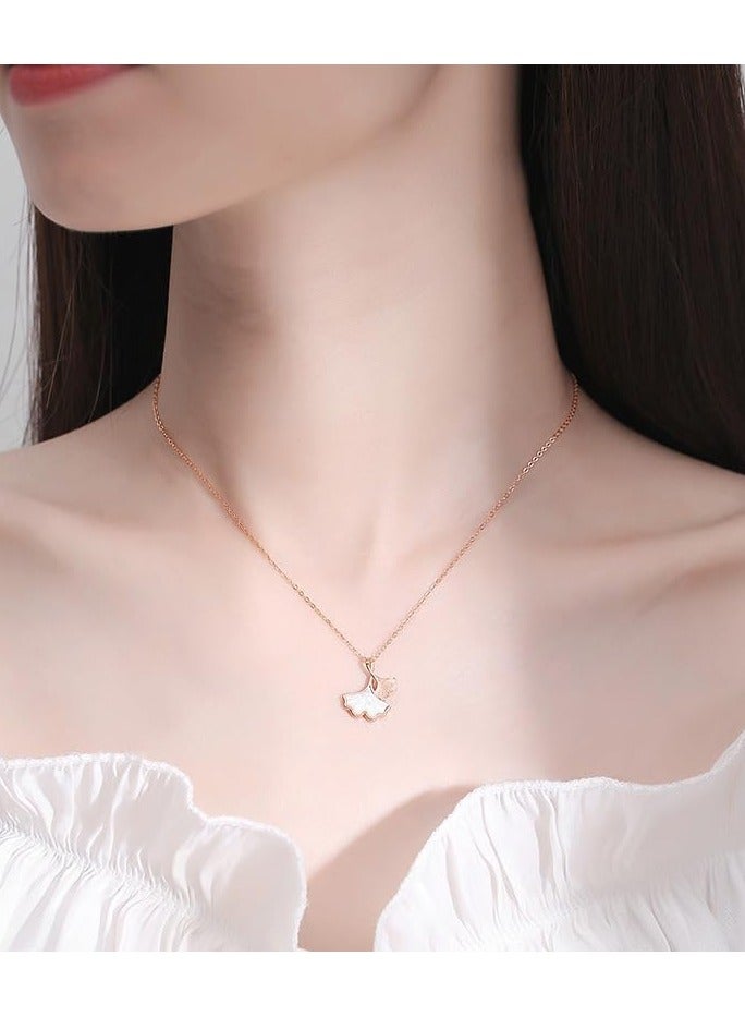 J.Rosée Fashion Jewelry Mother of Pearl Shell Rose Gold Plated 925 Sterling Silver Pendant Necklace for Women Gift Packing JR-1041 - Image 5