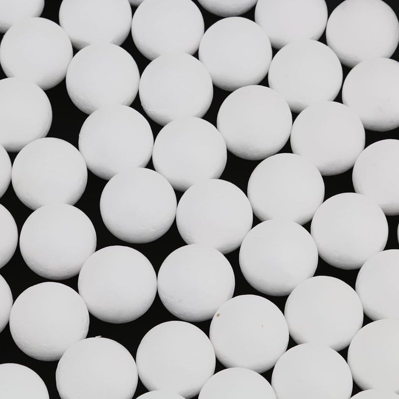 klarako 100pcs White Modelling Craft Polystyrene Foam Balls White, 25mm - Image 3