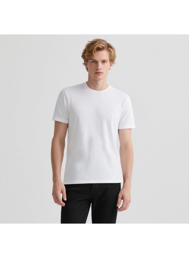 OKBA 5 pcs Sublimation Blank T-Shirts Round Collar Short Sleeves Adult White Polyester t Shirts, White, M - Image 2