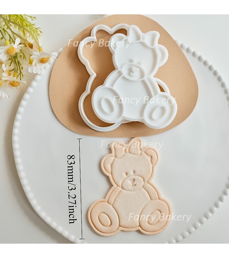 Christmas Bear Cookie Mold For Fondant Cake Decorations B - Image 3