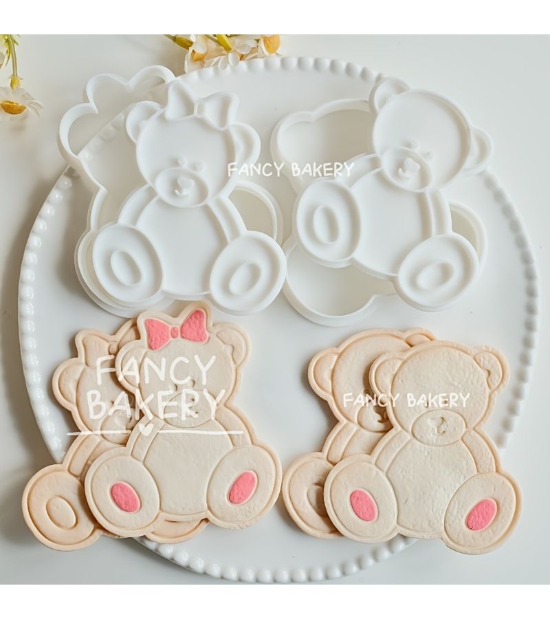 Christmas Bear Cookie Mold For Fondant Cake Decorations B - Image 2