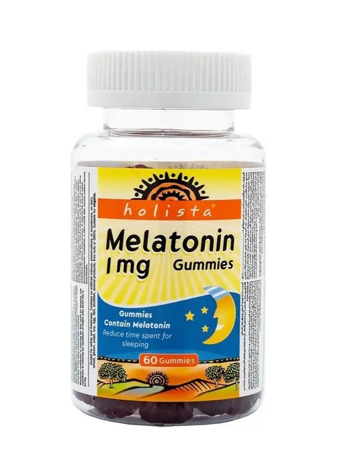 Holista - Holista Melatonin 1 gm, 60 chewable tablets - Image 1