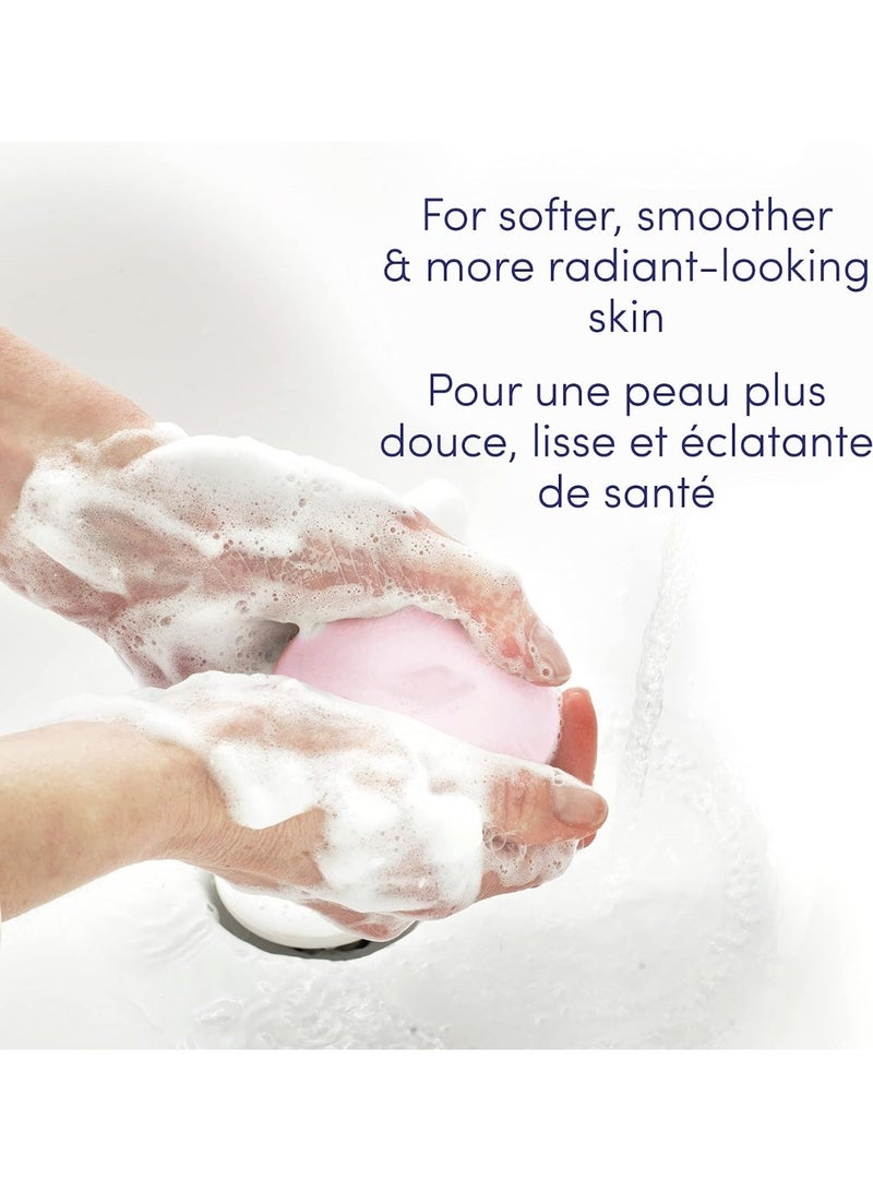 Dove صابون دوف المجدد للجمال للعناية بالبشرة الناعمة برائحة الرمان وشاي الكركديه أكثر ترطيبًا من صابون البار 360 جرام، 4 قطع - Image 4