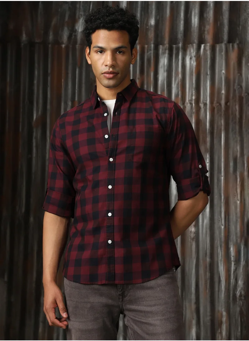 هاي ستار Men's Multicolor Regular Fit Shirt - Vibrant and Casual Style