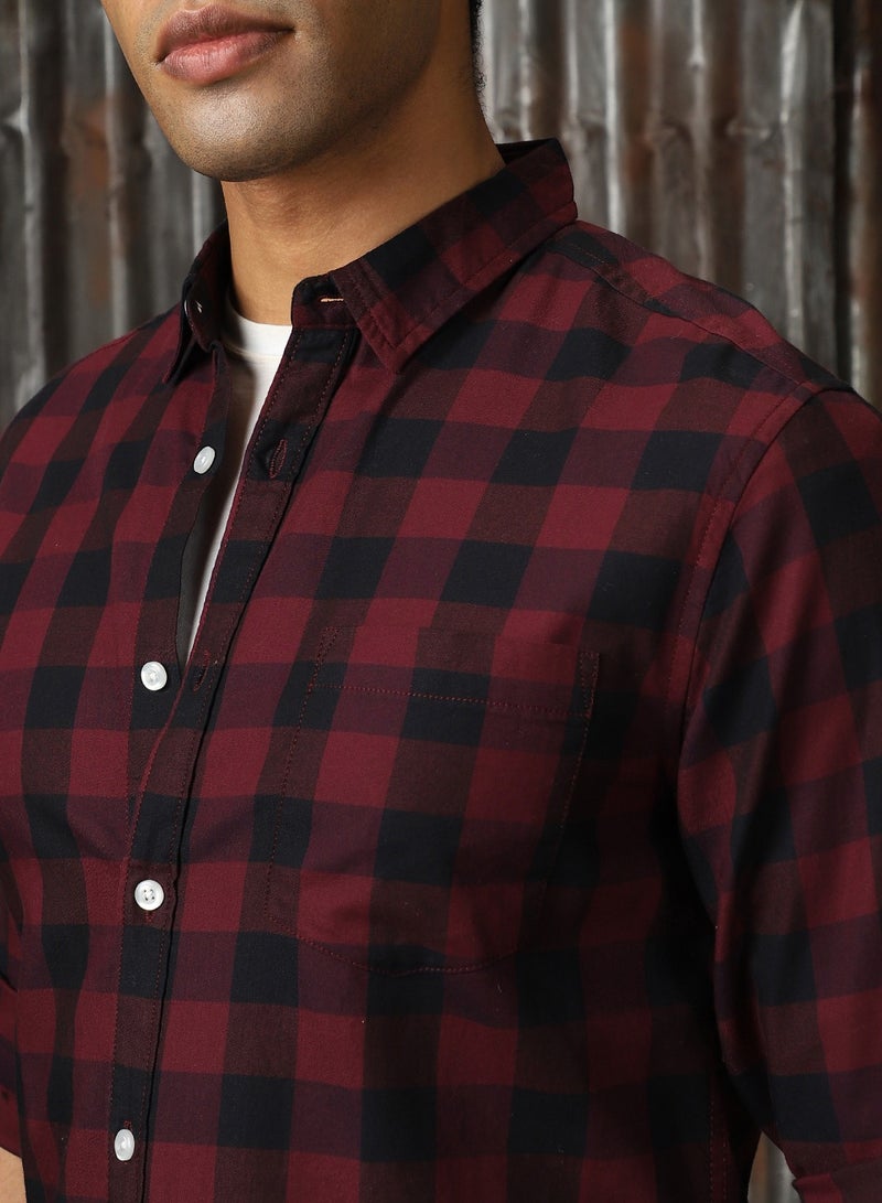 HIGH STAR Men's Multicolor Regular Fit Shirt - Vibrant and Casual Style - Image 3