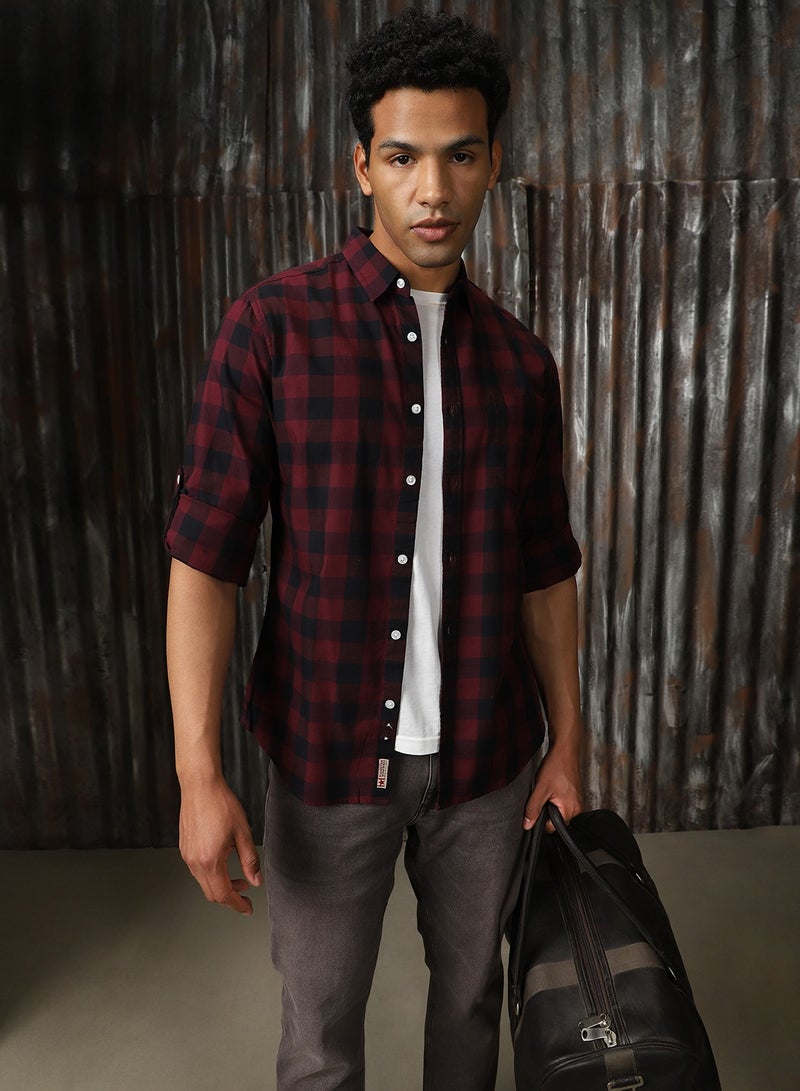 HIGH STAR Men's Multicolor Regular Fit Shirt - Vibrant and Casual Style - Image 5