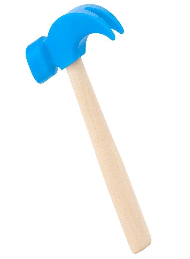 Fowecelt Wooden Hammer Toys Simulation Hammers Maintenance Tools Educational Toys for Kids Birthday Party Games Supplies (Blue) - Image 1