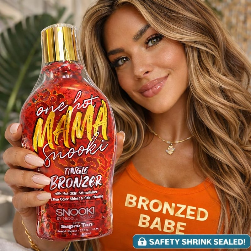 Supre Snooki One Hot Mama Tingle bronzer with Hot Skin Stimulators, Tattoo Color Shield & Skin Firming 12oz - Image 5