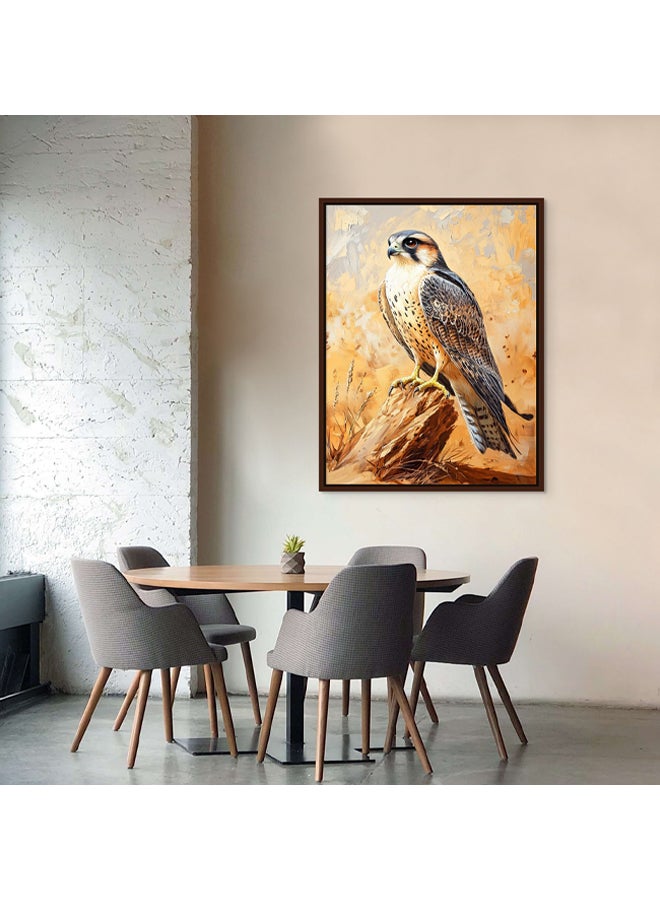 Art Decor Art Decor Framed Canvas Wall Art of Falcon UAE National Bird Painting Print Wall Decor for Office Living Room Gifting - Image 2