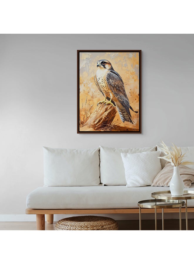 Art Decor Art Decor Framed Canvas Wall Art of Falcon UAE National Bird Painting Print Wall Decor for Office Living Room Gifting - Image 3