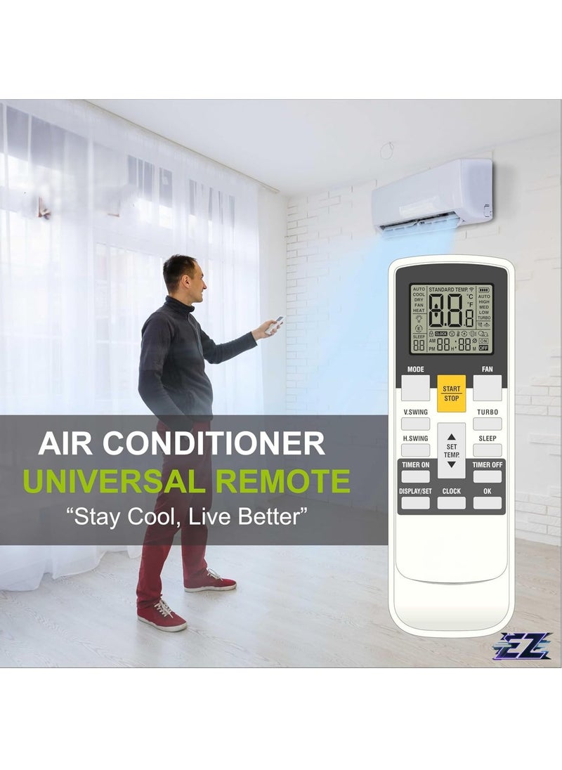 ELTRAZONE - Universal AC Remote Control for All Models with battery - Image 1
