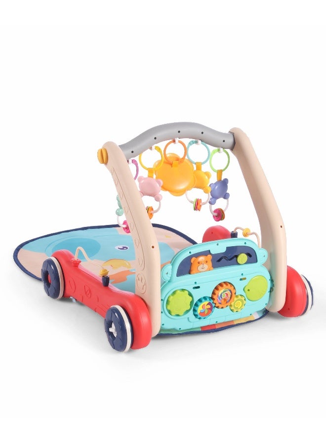 PlayNation Play Nation 2 In 1Â  Musical Baby Play Gym With Convertible Push Walker, Musical Entertainment, Interactive Learning, Early Development Support, 2 Months+, 46 x 42.5 x 39 cm - Multicolor - Image 4