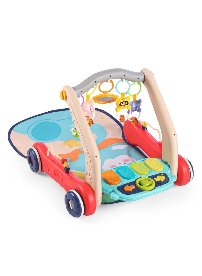 PlayNation Play Nation 2 In 1Â  Musical Baby Play Gym With Convertible Push Walker, Musical Entertainment, Interactive Learning, Early Development Support, 2 Months+, 46 x 42.5 x 39 cm - Multicolor - Image 5