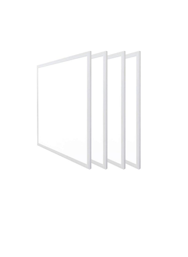 RR Lighting 60x60 LED Flat Panel Light 50W Edge Lit Fixture Zero UV and Flicker Free Zero Blue Light AC85 265V Drop Ceiling Light Indoor Commercial Home Fixture Warm White 3000K Pack of 4  - Image 2