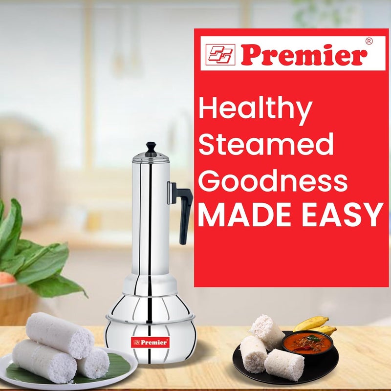 Premier صانع البوتو الفولاذي المقاوم للصدأ – جهاز مطبخ متين وفعال لتحضير البوتو المطبوخ بشكل مثالي، توزيع بخار متساوي، مقبض مريح، سهل التنظيف، ومتعدد الاستخدامات - Image 4