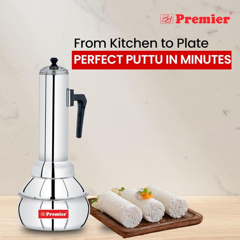 Premier صانع البوتو الفولاذي المقاوم للصدأ – جهاز مطبخ متين وفعال لتحضير البوتو المطبوخ بشكل مثالي، توزيع بخار متساوي، مقبض مريح، سهل التنظيف، ومتعدد الاستخدامات - Image 2