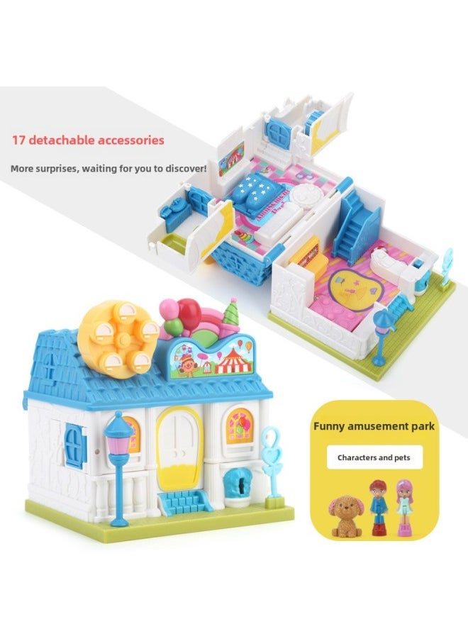 Magnetic Play Home Toy Girl Princess Surprise Castle Birthday Gift 3 Girls 6 Years Old Girl Interactive 10-Color:Light Blue - pzsku/ZFA34D71D69EB5FF6D27DZ/45/_/1741676470/93d7d078-8481-4cd3-9707-5ecc1b3a58a4