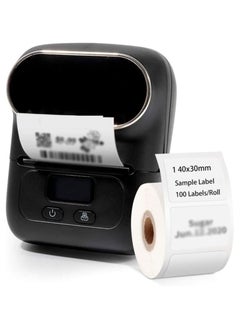 Generic Label Makers, Portable Bluetooth Thermal Label Maker Printer for Barcode, Clothing, Jewelry, Retail, Mailing, Compatible with Android and iOS System, with 1 Pack 40 × 30mm Label (Black)  - Image 1