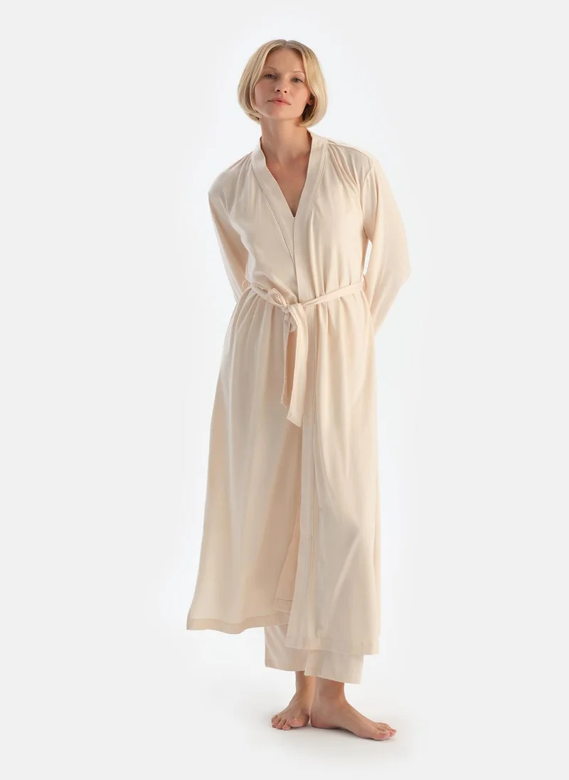 داجي Nightgown Shawl Collar Supreme Homewear