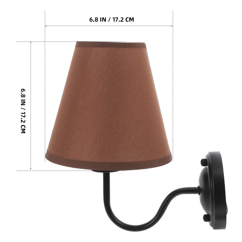 1 Set Bedside Wall Mounted Light Fabric Shade Modern Decorative Wall for Hotel Room Decor Bedroom Living Room - Image 2