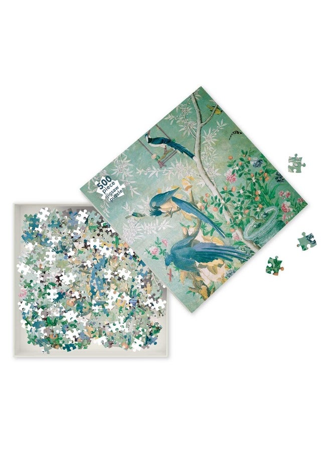 Adult Jigsaw Puzzle John James Audubon: Magpie Jays (500 pieces): 500-Piece Jigsaw Puzzles  - Image 3