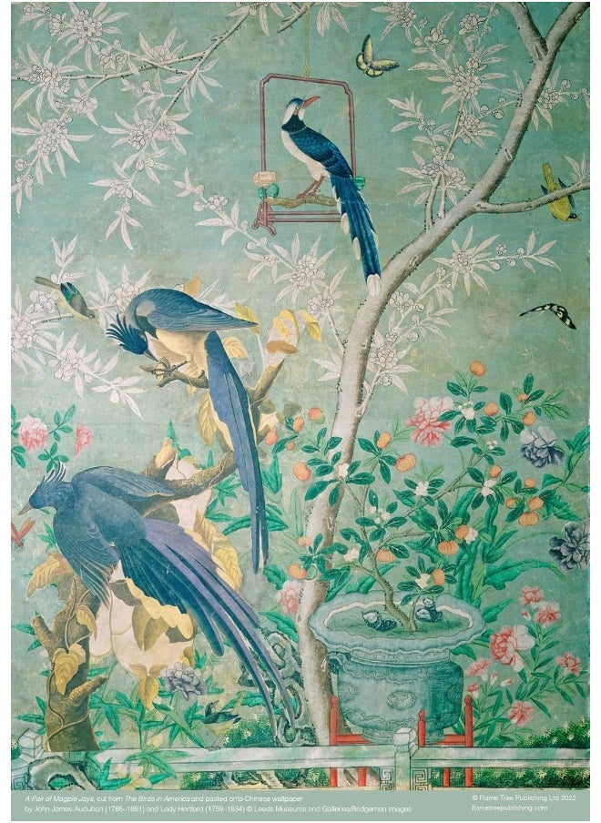 Adult Jigsaw Puzzle John James Audubon: Magpie Jays (500 pieces): 500-Piece Jigsaw Puzzles  - Image 1