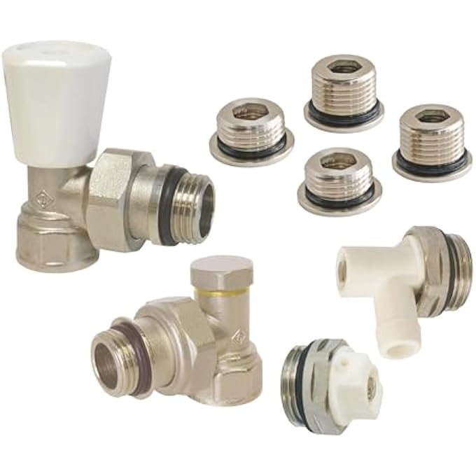 , 601521201 KIT MANUAL UNIVERSAL CORNER RADIATOR 3/8 (12X17) OR 1/2 (15X21) COMPLETE SFY KIT, HEATING, ACCESSORIES FOR RADIATORS - Image 1