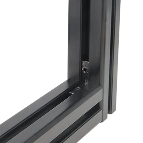 Befenybay 10PCS Black T Slot L-Shape 90 Degree Interior Inside Corner Connector Joint Bracket with Screws for 8mm T Slot Aluminum Extrusion Profile 4040 Series Slot (4040-Black) - Image 5