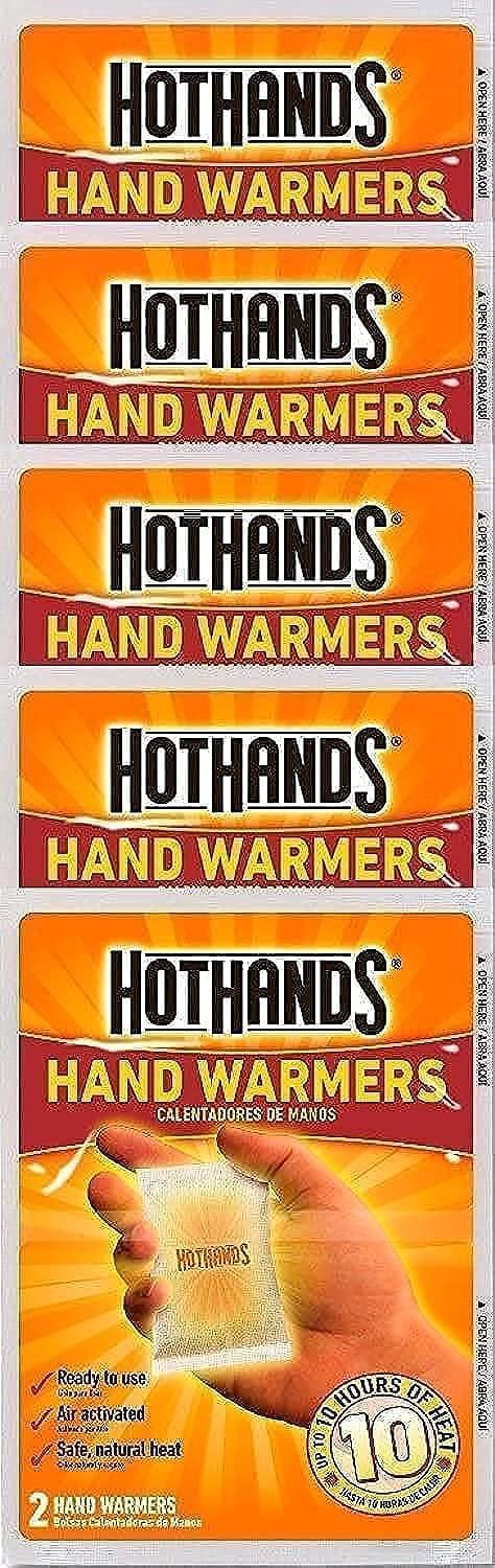HotHands Hand Warmers, 10 count (5 pack with 2 warmers per pack) - Image 1